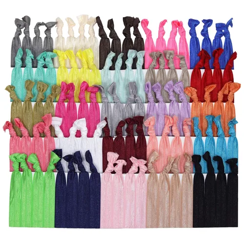 Vista 8 de 100 cintas elásticas para cabello de Kenz Laurenz