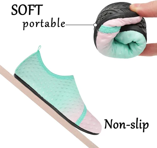 Vista 5 de Centipede Demon Zapatos de agua para niños y niñas, secado rápido, calcetines acuáticos para deportes, playa, natación, surf