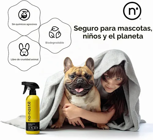 Vista 5 de Nonaste Spray enzimático eliminador de manchas y olores para mascotas