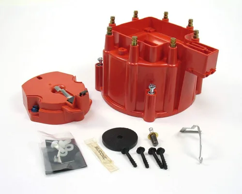 Vista 2 de Pertronix D4000 Lanzallamas Negro HEI Kit de Tapa Distribuidor y Rotor