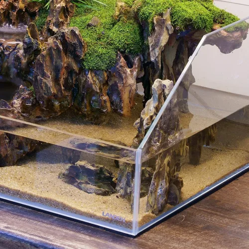 Vista 6 de LANDEN Namale - Arena para acuario, 2 L (aprox. 7 libras), arena súper natural para paisajismo de acuarios, arena cosmética para peceras, sustrato