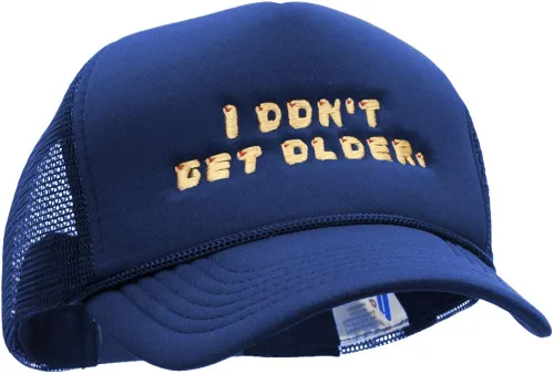 Vista 5 de e4Hats.com I Dont Get Older - Gorra de malla de espuma bordada