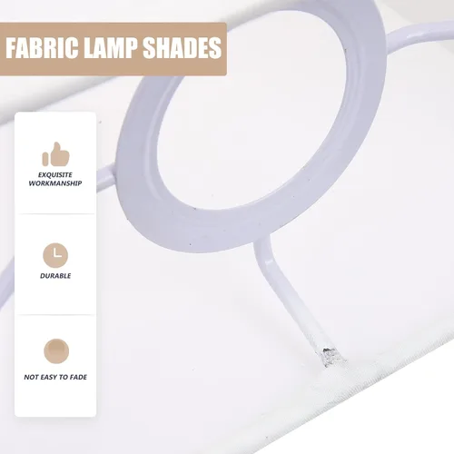 Vista 6 de LABRIMP Sombras de lámpara Sombras de lámpara Clip Sombra Cubiertas Colgantes Cuadrado Decorativo En Accesorio Como se muestra