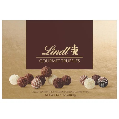 Vista 10 de Lindt Gourmet Truffles - Caja de regalo surtida de dulces de chocolate, 14.7 onzas