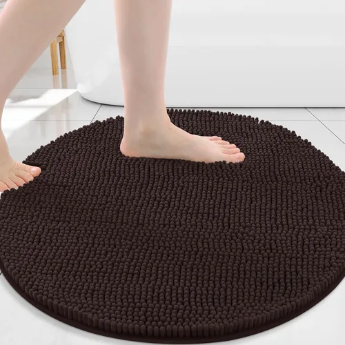 Vista 15 de Arotive Alfombras de baño de felpilla extrasuaves y absorbentes, de 24 x 16 pulgadas, lavables a máquina, parte trasera de goma antideslizante