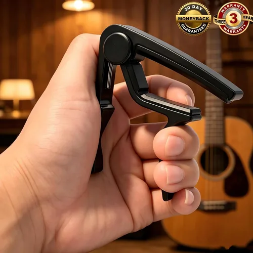Vista 4 de Guitarra Capo Guitarra Abrazadera Kapo para Bajo Eléctrico Acústico Ukelele