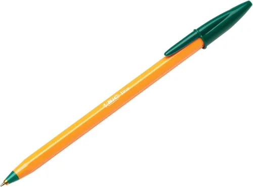 Vista 5 de BIC Bolígrafo naranja fino, bolígrafos de escritura con tinta de larga duración, punta fina (0.031 in), tinta negra, caja de 20