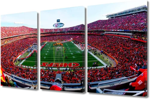 Vista 21 de TUMOVO MetLife Stadium - Decoración de pared de Nueva York, 3 piezas, lienzo, arte de pared para decoración del hogar, juegos de fútbol americano