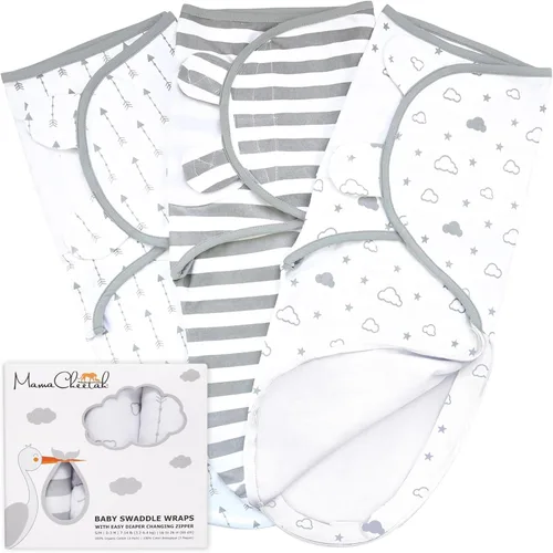 Vista 23 de Mama Cheetah Saco de envolver para bebés prematuros, saco de dormir orgánico para bebés prematuros, manta para envolver prematuros, envolturas