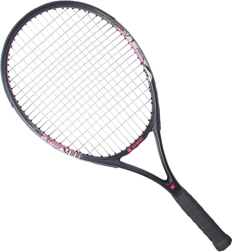 Vista 7 de KEVENZ Raqueta de tenis para adultos, raqueta de tenis de fibra de carbono con bolsa de transporte, peso ligero y resistente a los golpes
