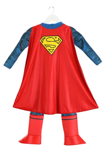 Vista 2 de Disfraz Deluxe de Superman para Niños Pequeños Multicolor
