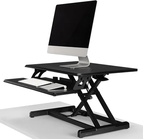 Vista 4 de UPLIFT DESK - Convertidor de escritorio de pie Lady Bird (negro)