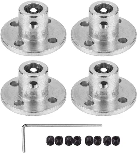 Vista 13 de Conector de acoplamiento de brida de 3 mm, accesorio acoplador de modelo de guía rígida, accesorios de eje para motores de modelo RC, bricolaje, 4
