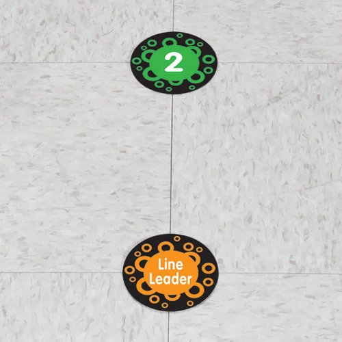 Vista 6 de Really Good Stuff EZ Stick™ Aula Line-Up Helpers - 36 calcomanías