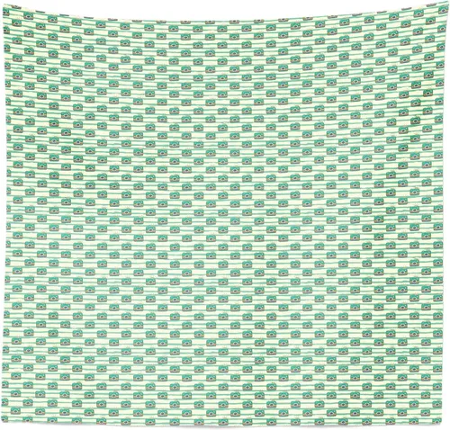 Vista 6 de Ambesonne Tapiz Paparazzi, cámara retro en vegetación, estilo pop art infantil de los años 80, patrón repetitivo, decoración de tela para colgar