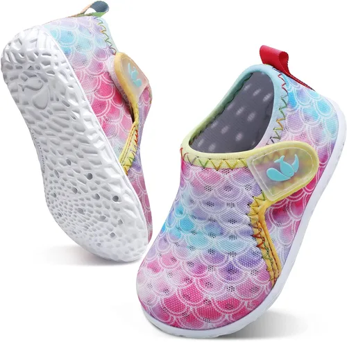 Vista 2 de FEETCITY - Zapatos deportivos acuáticos para bebés, niños y niñas, zapatos de agua de secado rápido para playa y piscina