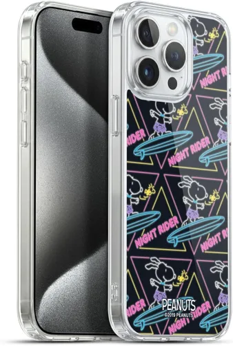 Vista 115 de Head Case Designs Funda de gel suave con licencia oficial de Peanuts Tropical Surf Snoopy Aloha Disco compatible con Apple iPhone 13 Mini Surf