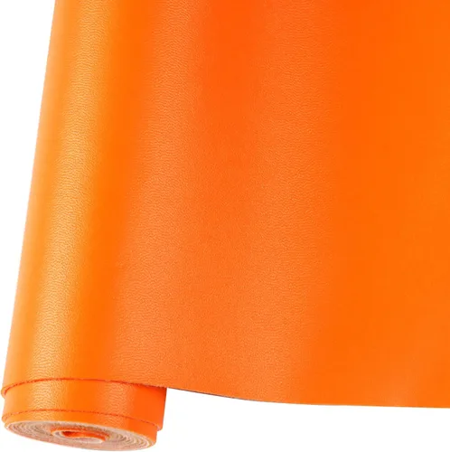 Vista 8 de Rollo de hojas de cuero sintético liso de color sólido 12"X53" (30cmX135cm), muy adecuadas para hacer manualidades, aretes de cuero, lazos, costura