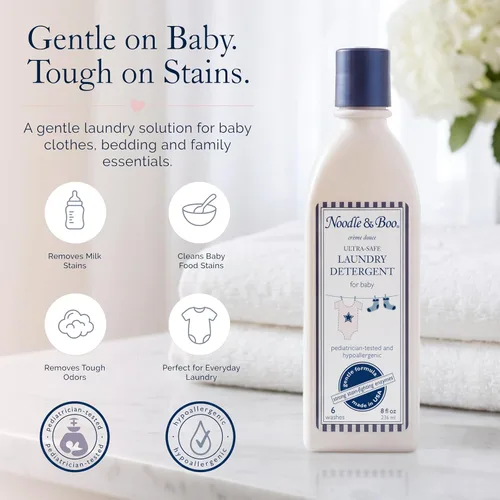Vista 2 de Noodle & Boo Baby Laundry Essentials - Detergente para ropa ultra seguro