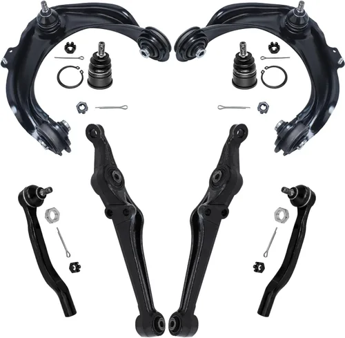 Vista 197 de Detroit Axle - Kit de brazos de control de extremo de 8 piezas para Toyota 2001-2003 Highlander 2002-2003 Camry Lexus ES300, 2 conjuntos de brazos