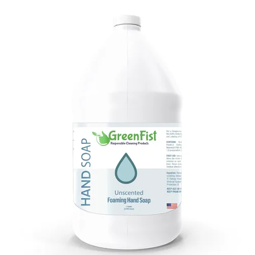 Vista 14 de Recargas de jabón de manos con espuma GreenFist Aroma a Almendra y Cereza Botella de espuma fabricada en EE. UU., 128 onzas (1 galón)