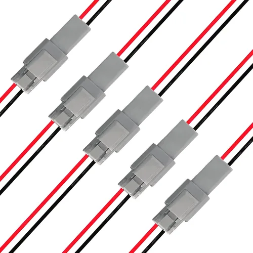 Vista 7 de Deutsch Conector DT de 2 Pines, Conector Eléctrico Automotriz Impermeable DT de 2 Vías Macho Hembra Enchufe Arnés de Cableado, con Cable de Alambre