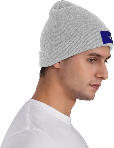 Vista 6 de Bonnie Blue Flag Beanie Hat for Men Women Warm Cozy Knit Skull Cap Acrylic Winter Hats