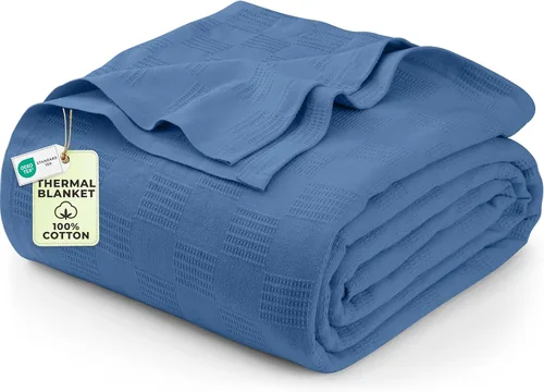 Vista 22 de Utopia Bedding - Manta térmica 100% algodón, color negro, tamaño Queen, 90 x 90 pulgadas Manta ligera y transpirable para primavera y verano