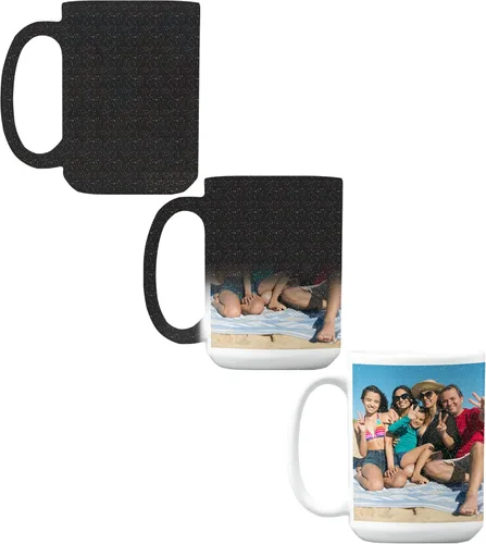 Vista 11 de Tazas de Navidad personalizadas: taza de café festiva con foto personalizada y nombre, taza de café y cacao caliente de cerámica de 11 a 15 onzas