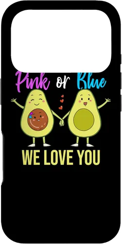 Vista 30 de Pink Or Blue Parents Gender Reveal Baby Shower Party Avocado Case for iPhone 17