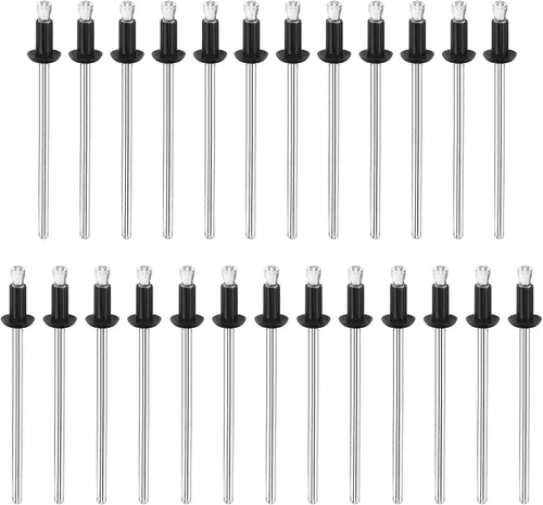 Vista 6 de uxcell Remaches ciegos de nailon, 1/8 pulgadas x 1/2 pulgadas (0.126 in x 0.500 in) remaches para tablero de PC, parachoques y panel retenedor