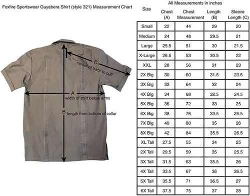 Vista 4 de Foxfire Camisa deportiva Guayabera para hombre