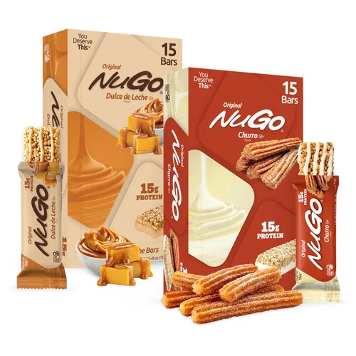 Vista 14 de NuGo Original, yogur de vainilla, barra de proteínas de 0.39 oz, sin gluten, 15