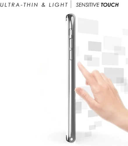 Vista 5 de Funda para iPhone 11, nueva envoltura de 360 grados [protección de cuerpo completo] Funda delgada de TPU transparente