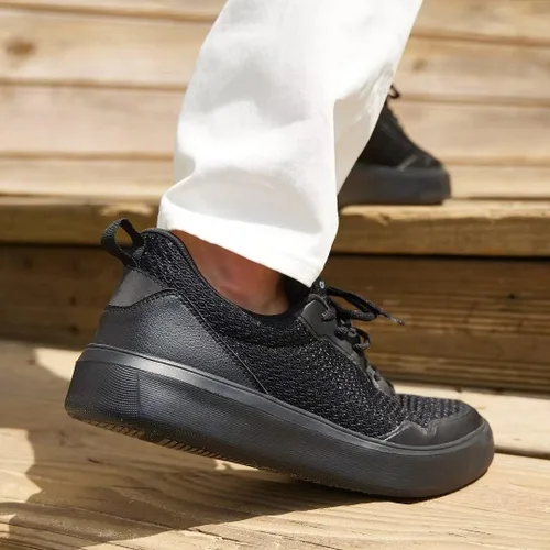 Vista 3 de OrthoComfoot Zapatillas ortopédicas de moda para hombre con soporte de arco cómodos zapatos ortopédicos para fascitis plantar, zapatos de caminar