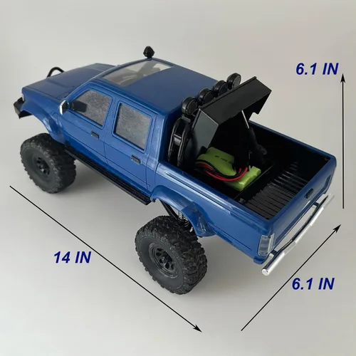 Vista 5 de HLSFWDRIVE WPL C64-1 RC Crawler 4x4 RC Camión RC Escala 1/16 Off Road
