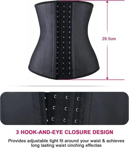 Vista 4 de YIANNA Underbust Corsé deportivo modelador de figura de látex para mujer