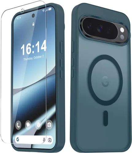 Vista 568 de Funda para Google Pixel 10 Pro XL, cubierta magnética mate, color negro Fit for MagSafe, Screen Protector included, Shockproof Military Grade
