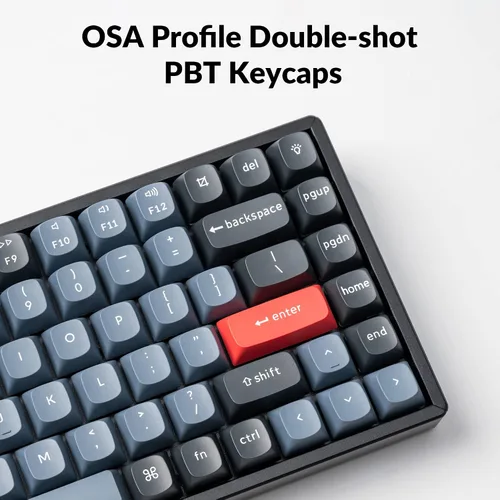 Vista 9 de Keychron K2 Pro Teclado mecánico RGB inalámbrico y con cable con interruptor rojo K Pro intercambiable en caliente macro programable QMKVIA 75