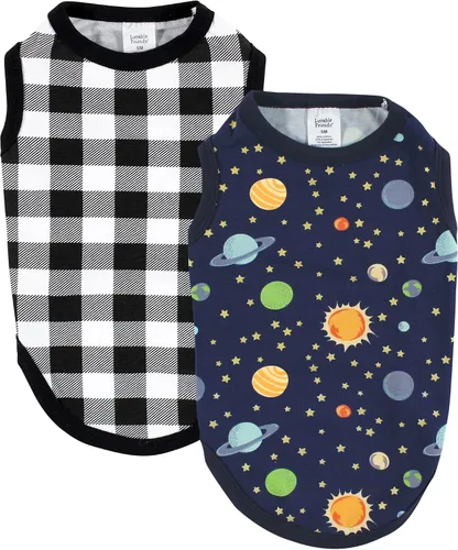 Vista 18 de Luvable Friends Camisetas de algodón para perros y gatos, 2 unidades, camuflaje plátano, talla XS