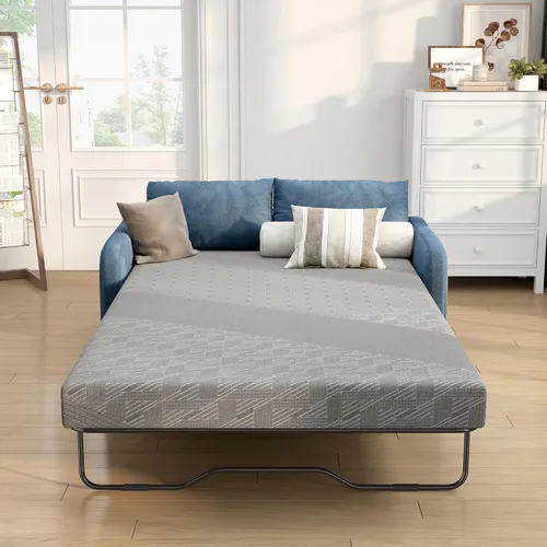 Vista 24 de Colchón tamaño individual de 8 pulgadas, colchón con espuma viscoelástica de gel y resortes ensacados, parte superior europea de firmeza media, Negro