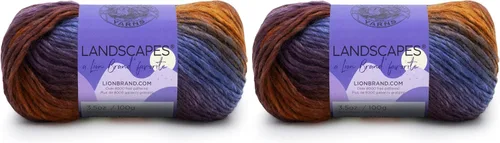 Vista 11 de Lion Brand Yarn - Hilo Landscapes (1 madeja), Desert Spring