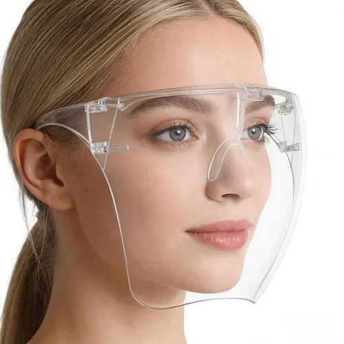 Vista 9 de Máscara facial para taladro de uñas, máscara transparente, protección transparente - 1 pieza