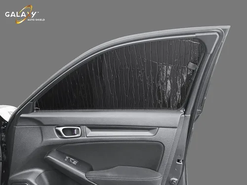 Vista 2 de Galaxy Auto Shield Parasoles de ventana lateral frontal de ajuste personalizado (2 piezas) para Honda Civic Sedan 2022, 2023, 2024 2025, parasol
