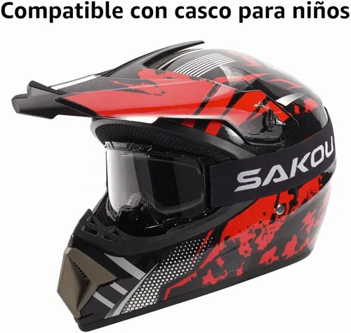 Vista 7 de SAKOU Gafas antivaho para niños y jóvenes de 3 a 12 años Negro