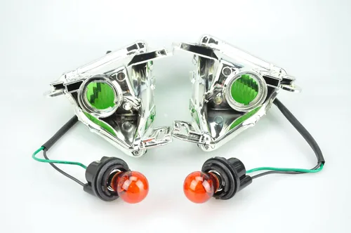 Vista 5 de Señales de giro delanteras para motocicleta compatibles con KAWASAKI 07-16 ZX-6R, 06-07 ZX-10R, 07-13 ZR1000,08-16 ZG1400,1400GTR,06-17 ZX-14R