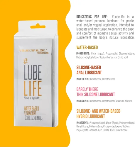 Vista 2 de LUBELIFE Lubricante a base de agua Surtido Lubricante Anal Lubricante