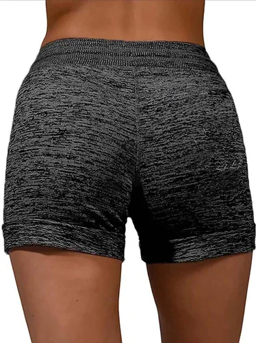 Vista 5 de Long Spandex Shorts Fashion Women Quick Drying Casual Sports Shorts Print Elastic Short Yoga Workout Running