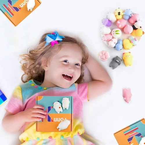 Vista 5 de KUUQA - 30 juguetes de peluche para aliviar el estrés, diseño de panda
