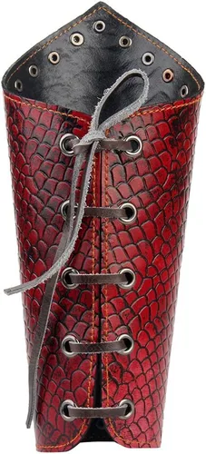 Vista 3 de COOLLA Knight - Pulsera de cuero genuino con brazalete ancho